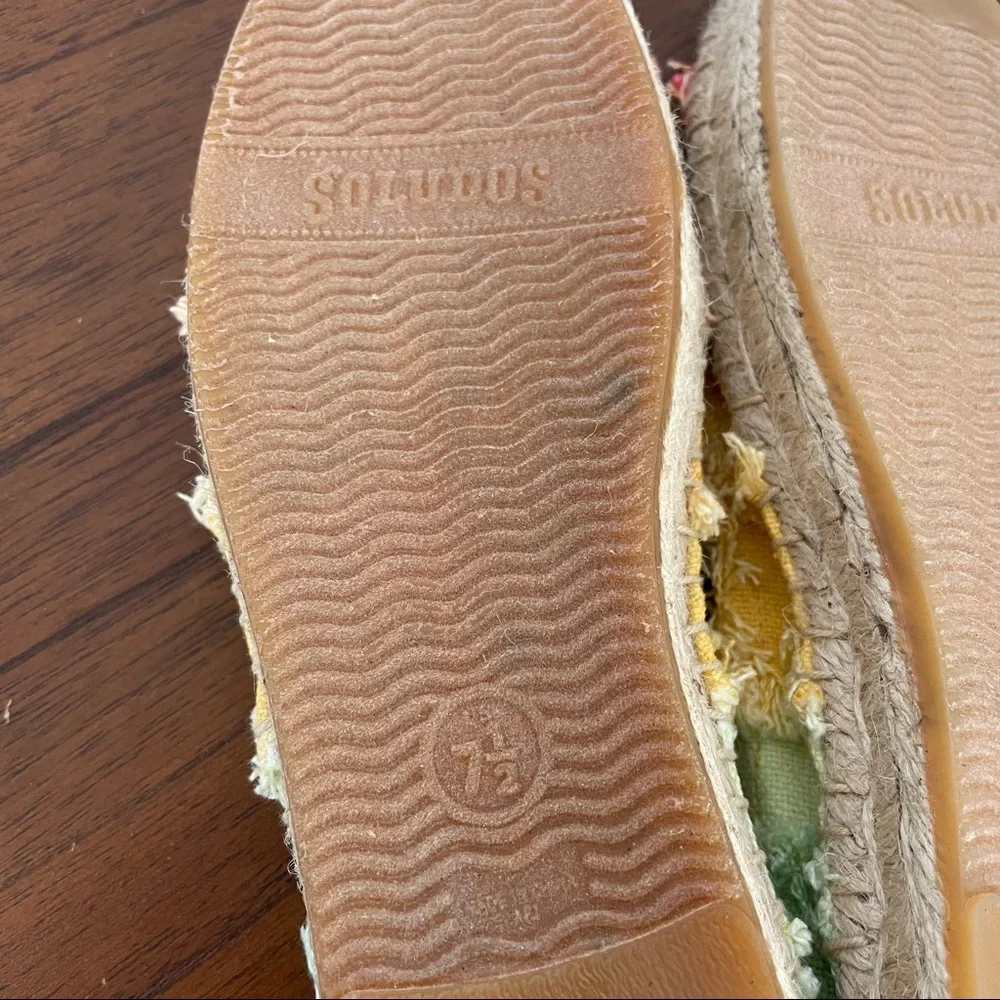 Summery Anthropologie/Soludos Ombre Smoking Slippers Sherbert Multicolor, 7.5
